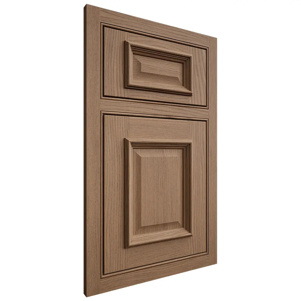 Shiloh Cabinetry Beaded Inset Montgomery White Oak Plain Cut Medium Door