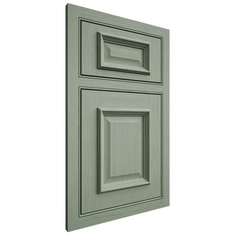 Shiloh Cabinetry Beaded Inset Montgomery White Oak Plain Cut Moss Door
