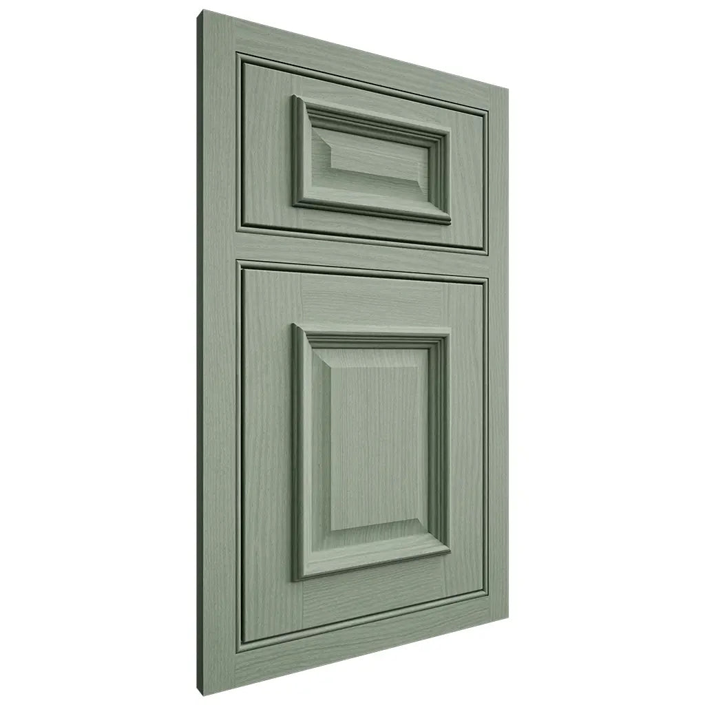 Shiloh Cabinetry Beaded Inset Montgomery White Oak Plain Cut Moss Door