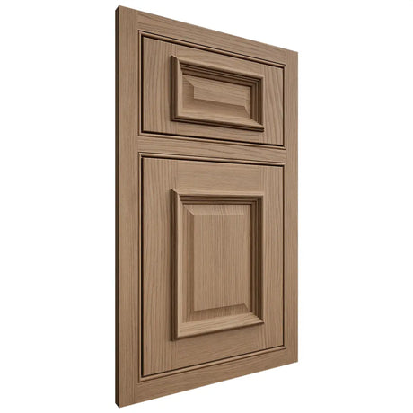 Shiloh Cabinetry Beaded Inset Montgomery White Oak Plain Cut Natural Door