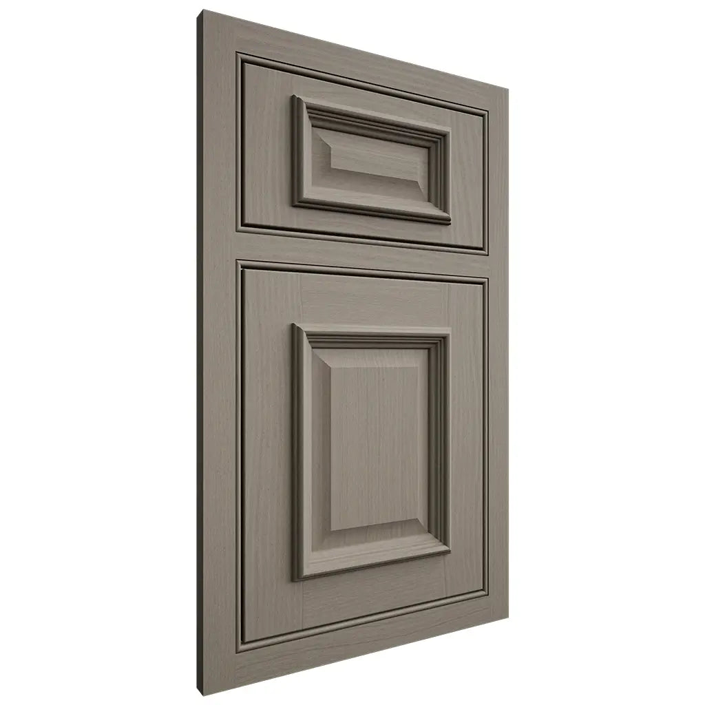 Shiloh Cabinetry Beaded Inset Montgomery White Oak Plain Cut Thyme Door