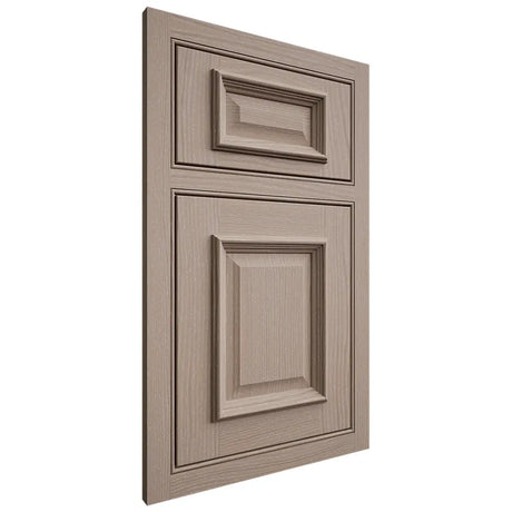 Shiloh Cabinetry Beaded Inset Montgomery White Oak Plain Cut Whitewash Door
