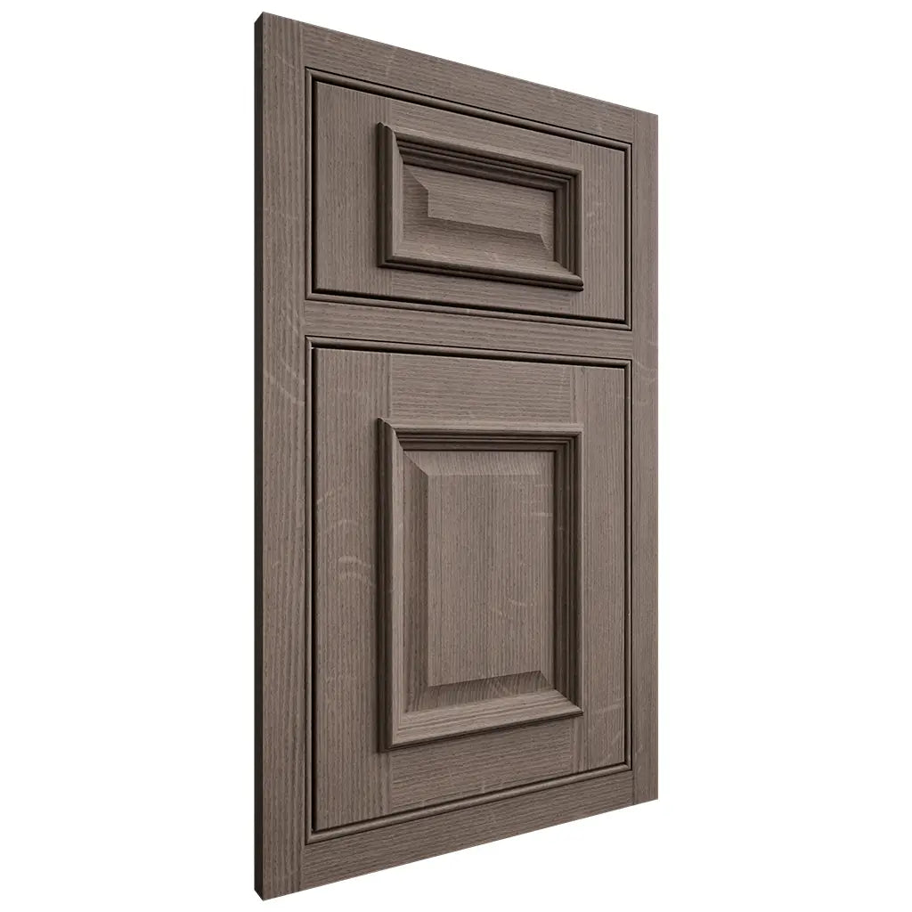 Shiloh Cabinetry Beaded Inset Montgomery White Oak Quarter Sawn Clay Door