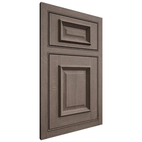 Shiloh Cabinetry Beaded Inset Montgomery White Oak Quarter Sawn Clay Door