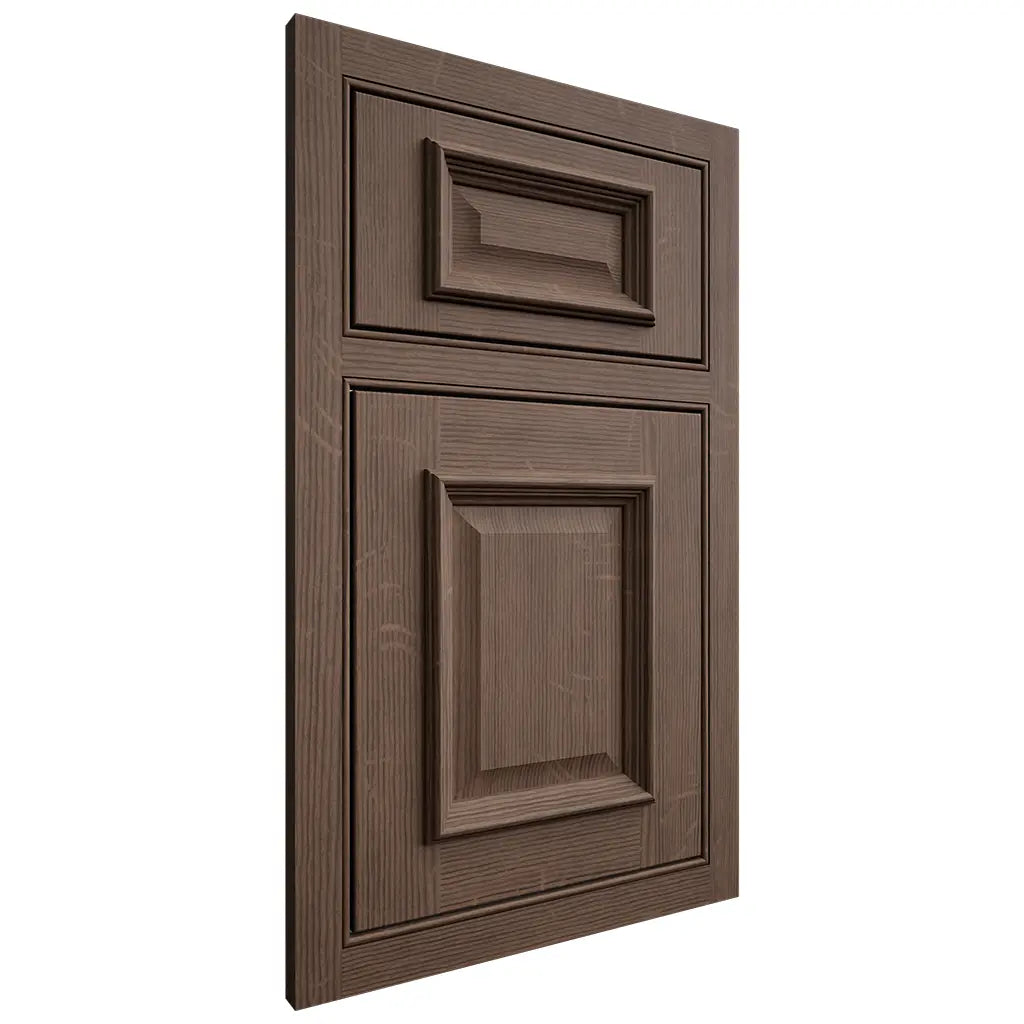 Shiloh Cabinetry Beaded Inset Montgomery White Oak Quarter Sawn Mineral Door