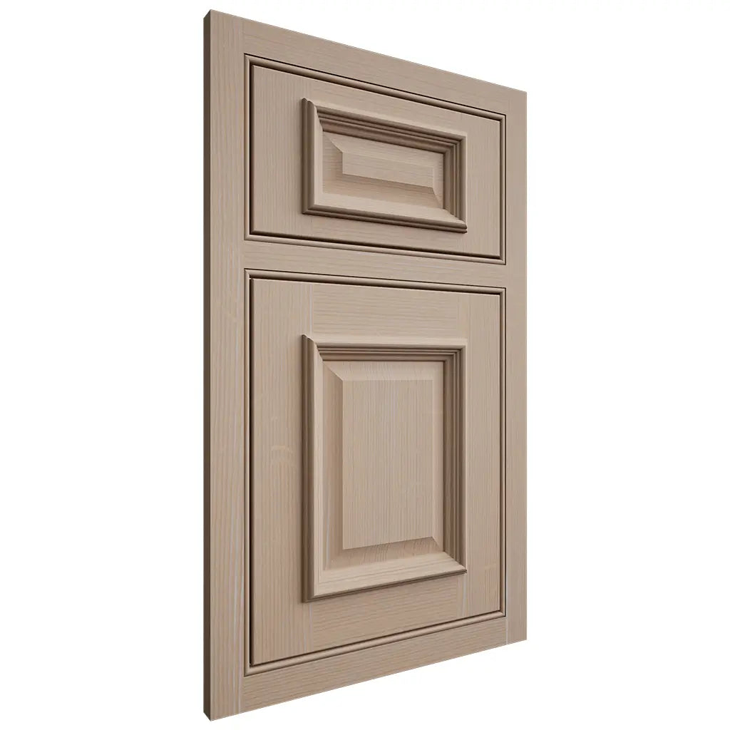 Shiloh Cabinetry Beaded Inset Montgomery White Oak Quarter Sawn Straw Door