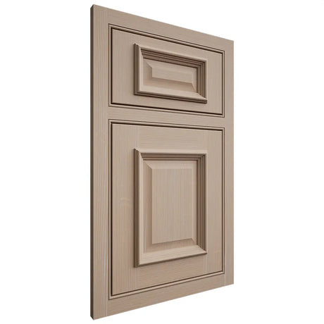 Shiloh Cabinetry Beaded Inset Montgomery White Oak Quarter Sawn Straw Door