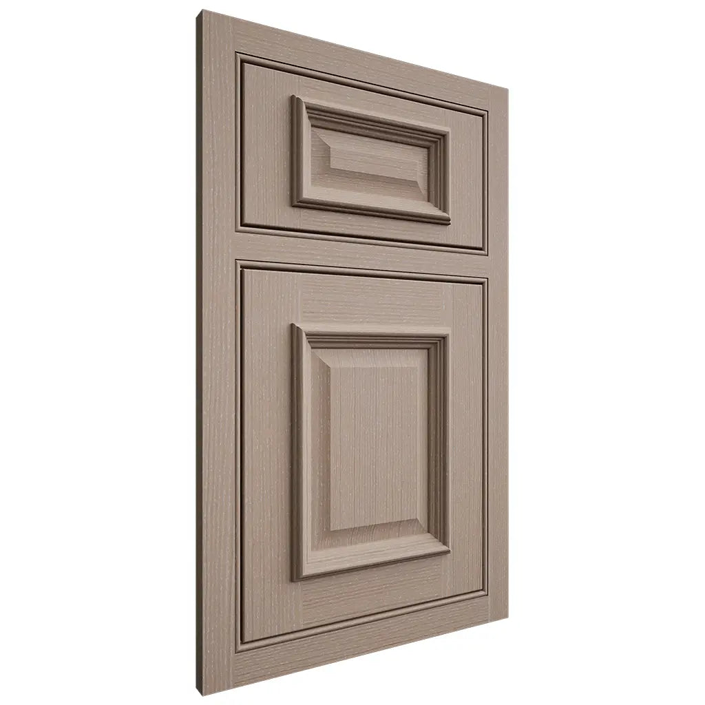 Shiloh Cabinetry Beaded Inset Montgomery White Oak Quarter Sawn Whitewash Door