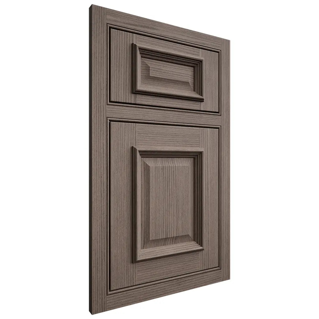 Shiloh Cabinetry Beaded Inset Montgomery White Oak Rift Cut Clay Door