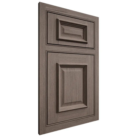 Shiloh Cabinetry Beaded Inset Montgomery White Oak Rift Cut Clay Door