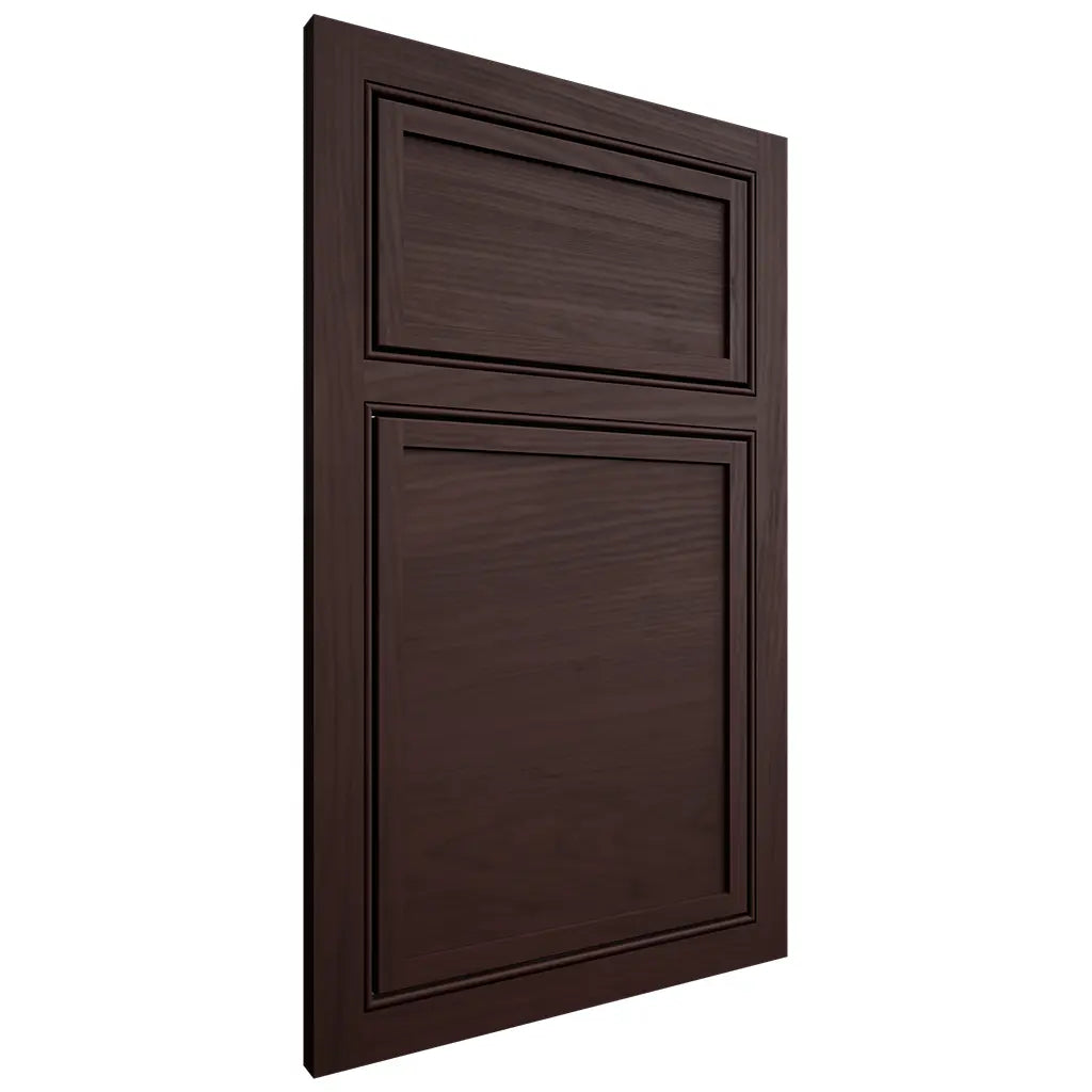 Shiloh Cabinetry Beaded Inset Napa Horizontal Alder Plain Cut Bistre Door