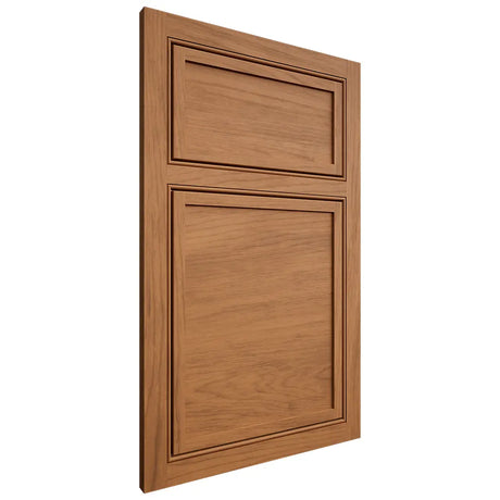 Shiloh Cabinetry Beaded Inset Napa Horizontal Alder Plain Cut Caramel Door