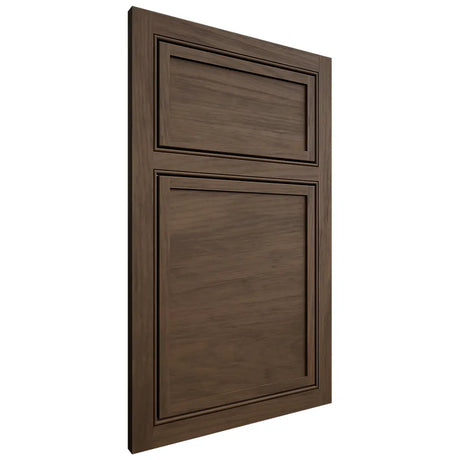Shiloh Cabinetry Beaded Inset Napa Horizontal Alder Plain Cut Caviar Door