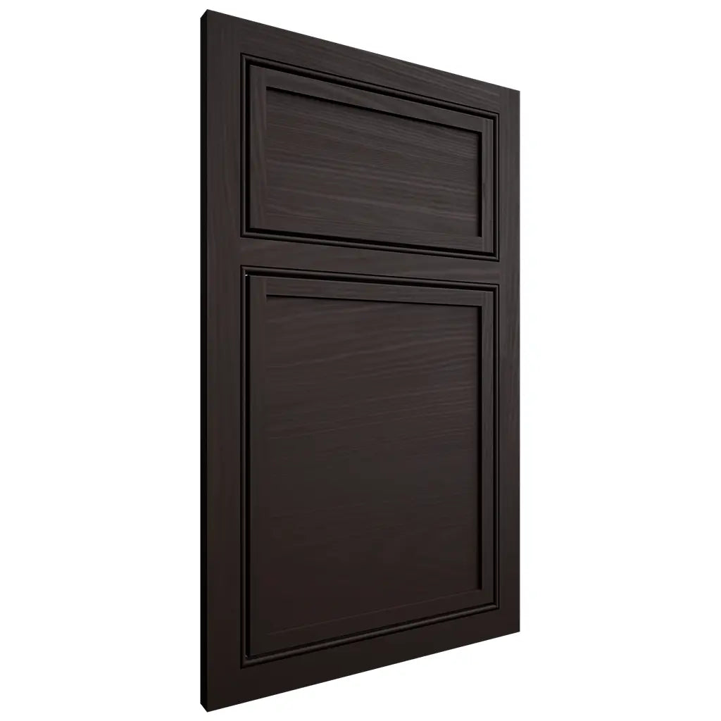 Shiloh Cabinetry Beaded Inset Napa Horizontal Alder Plain Cut Espresso Door
