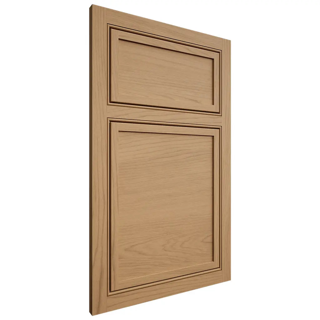 Shiloh Cabinetry Beaded Inset Napa Horizontal Alder Plain Cut Natural Door