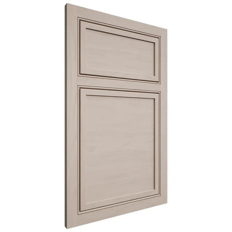 Shiloh Cabinetry Beaded Inset Napa Horizontal Alder Plain Cut White Sands Door