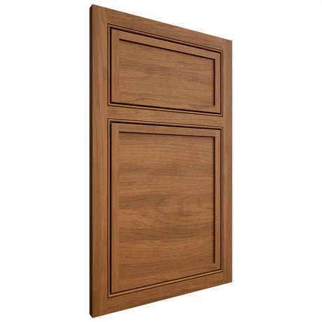 Shiloh Cabinetry Beaded Inset Napa Horizontal Hickory Plain Cut Chestnut Door