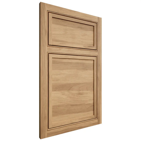 Shiloh Cabinetry Beaded Inset Napa Horizontal Hickory Plain Cut Natural Door