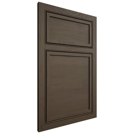 Shiloh Cabinetry Beaded Inset Napa Horizontal Maple Plain Cut Perfect Brown Door