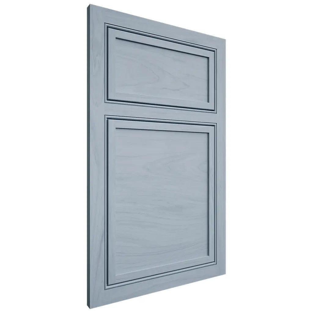 Shiloh Cabinetry Beaded Inset Napa Horizontal Poplar Plain Cut Sky Door