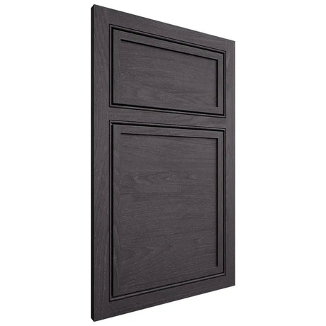 Shiloh Cabinetry Beaded Inset Napa Horizontal Red Oak Plain Cut Harbor Door