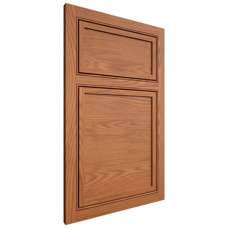 Shiloh Cabinetry Beaded Inset Napa Horizontal Red Oak Plain Cut Harvest Door