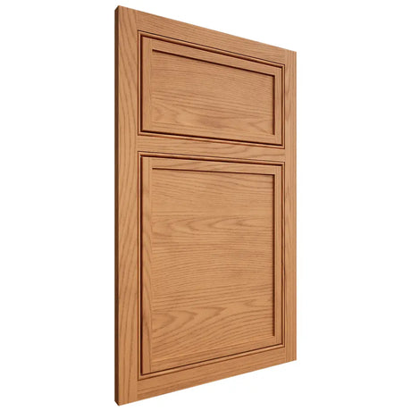Shiloh Cabinetry Beaded Inset Napa Horizontal Red Oak Plain Cut Medium Door