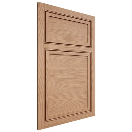 Shiloh Cabinetry Beaded Inset Napa Horizontal Red Oak Plain Cut Natural Door