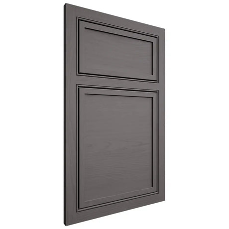 Shiloh Cabinetry Beaded Inset Napa Horizontal Walnut Plain Cut Cadet Door