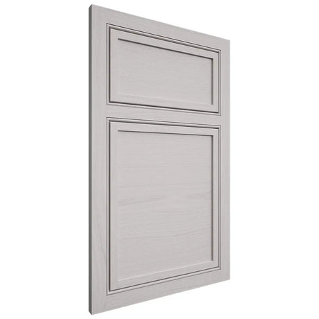Shiloh Cabinetry Beaded Inset Napa Horizontal White Oak Plain Cut Cotton Door