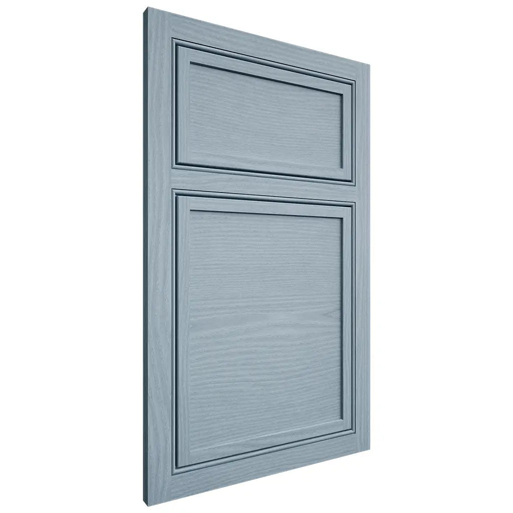 Shiloh Cabinetry Beaded Inset Napa Horizontal White Oak Plain Cut Sky Door