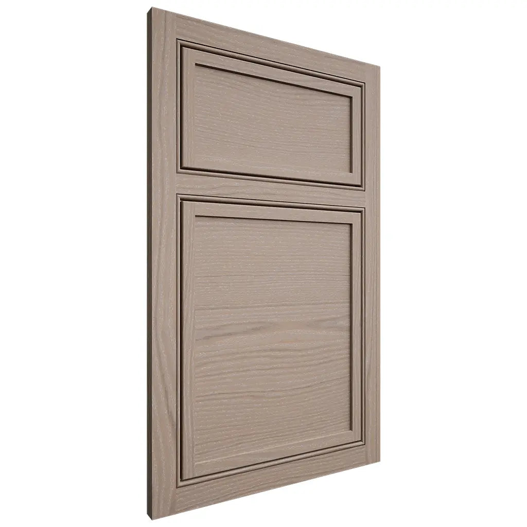 Shiloh Cabinetry Beaded Inset Napa Horizontal White Oak Plain Cut Whitewash Door