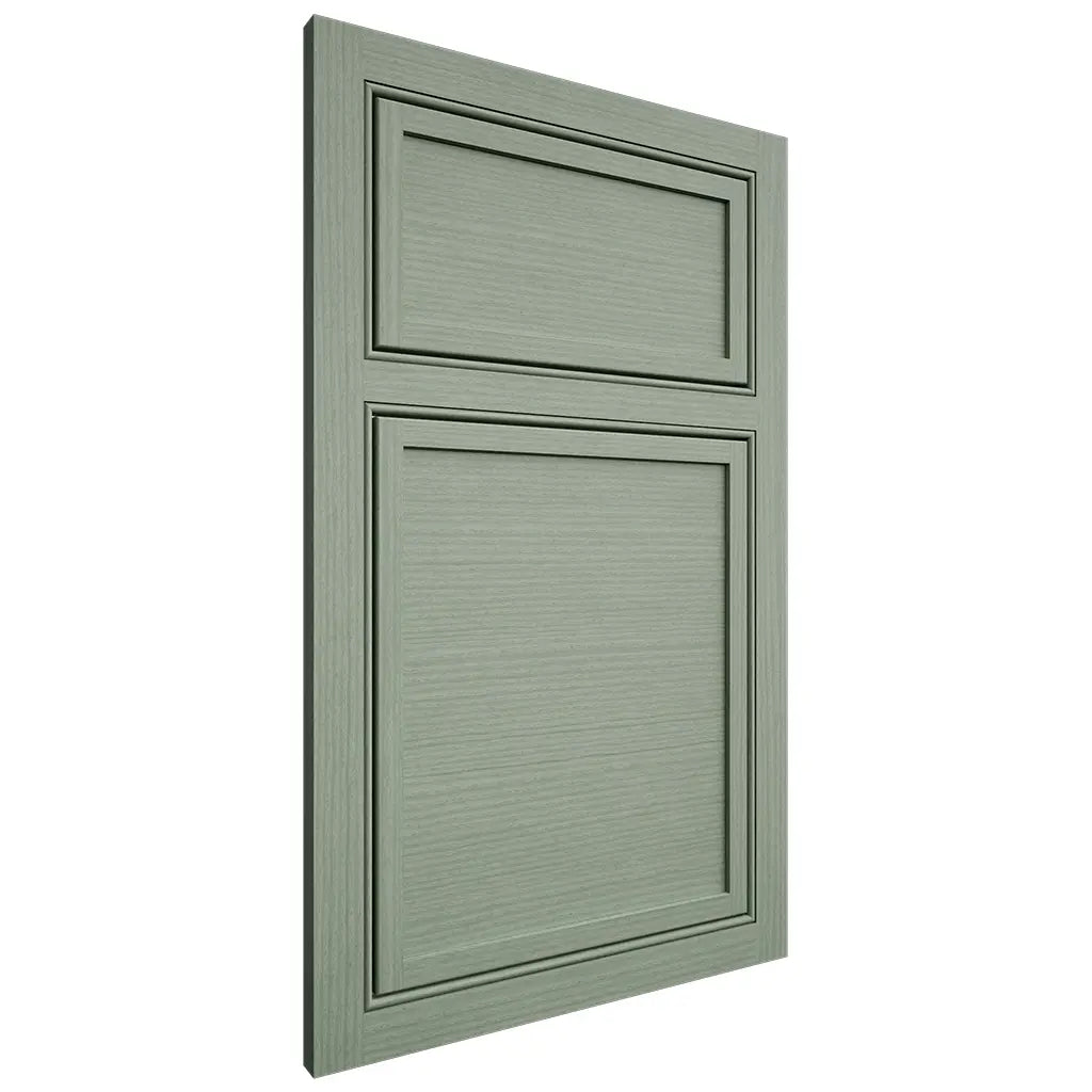 Shiloh Cabinetry Beaded Inset Napa Horizontal White Oak Rift Cut Moss Door