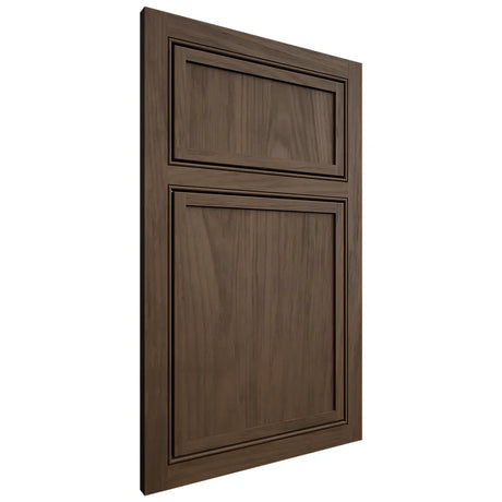 Shiloh Cabinetry Beaded Inset Napa Vertical Alder Plain Cut Caviar Door