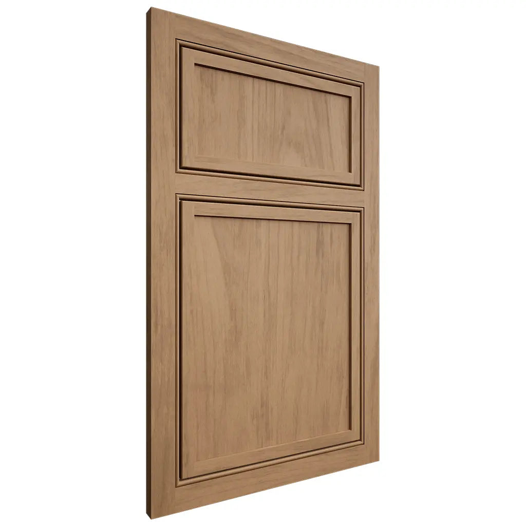 Shiloh Cabinetry Beaded Inset Napa Vertical Alder Plain Cut Dusty Road Door