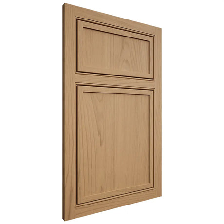 Shiloh Cabinetry Beaded Inset Napa Vertical Alder Plain Cut Natural Door