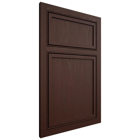 Shiloh Cabinetry Beaded Inset Napa Vertical Alder Plain Cut Umber Door
