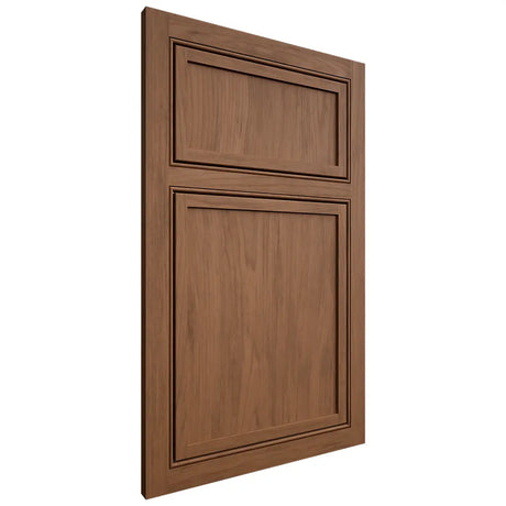 Shiloh Cabinetry Beaded Inset Napa Vertical Alder Plain Cut Walnut Door