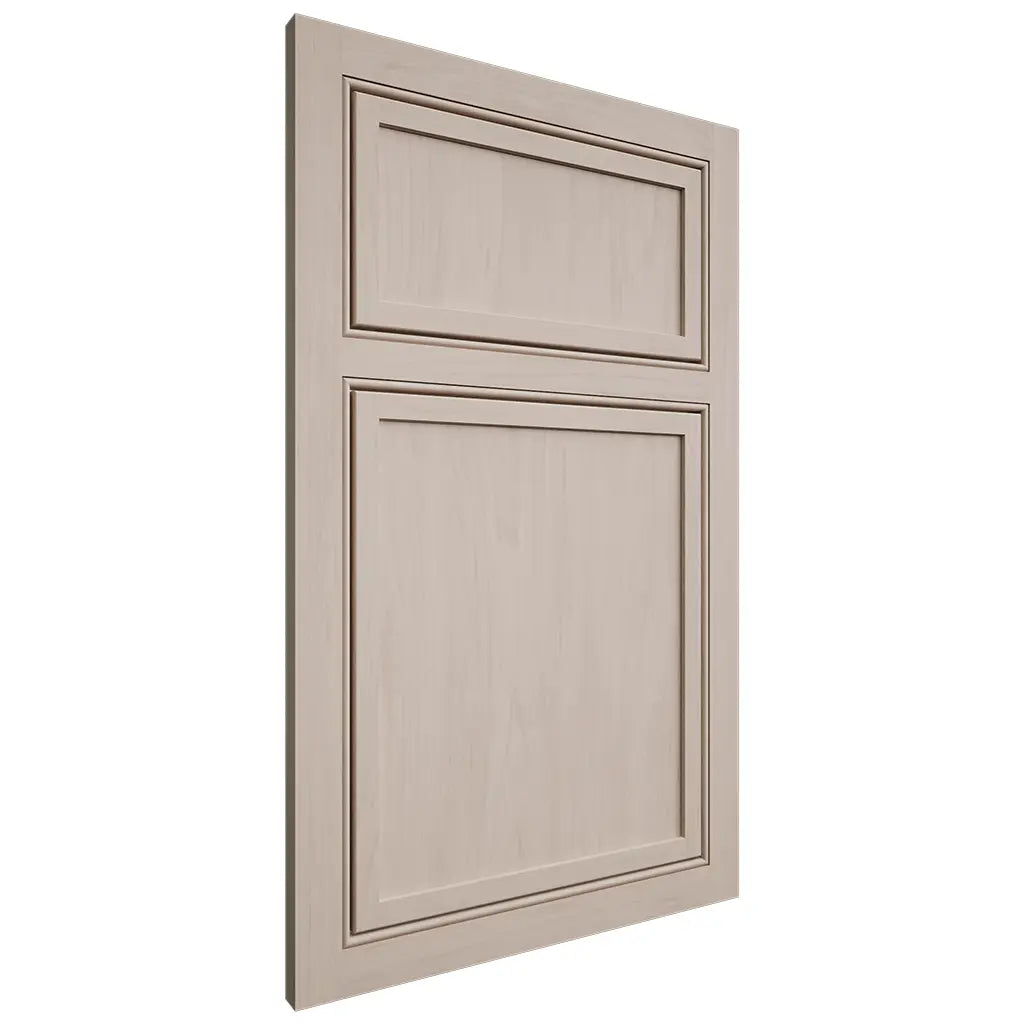 Shiloh Cabinetry Beaded Inset Napa Vertical Alder Plain Cut White Sands Door