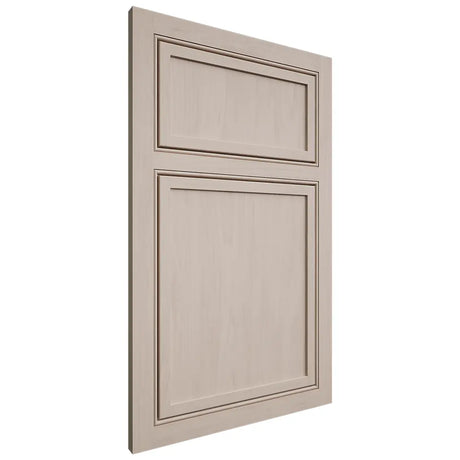 Shiloh Cabinetry Beaded Inset Napa Vertical Alder Plain Cut White Sands Door