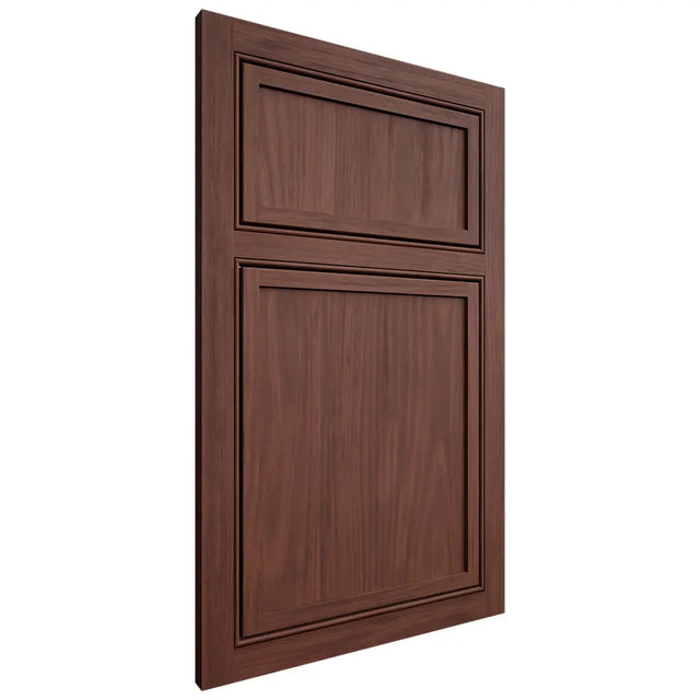 Shiloh Cabinetry Beaded Inset Napa Vertical Cherry Plain Cut Bourbon Door