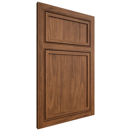 Shiloh Cabinetry Beaded Inset Napa Vertical Cherry Plain Cut Carob Door