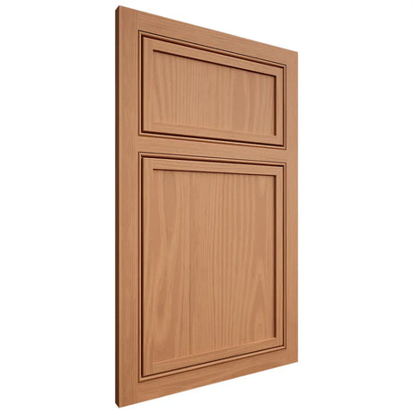 Shiloh Cabinetry Beaded Inset Napa Vertical Cherry Plain Cut Natural Door
