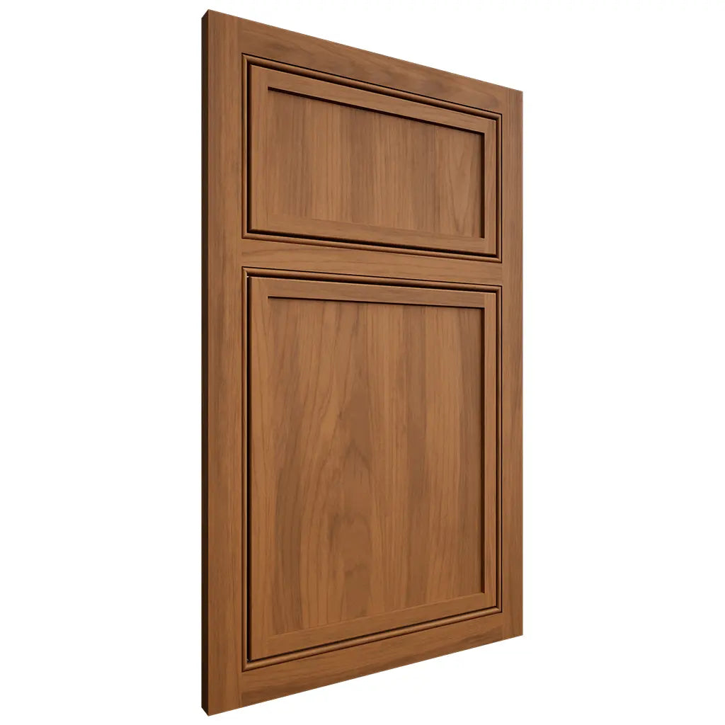 Shiloh Cabinetry Beaded Inset Napa Vertical Hickory Plain Cut Chestnut Door