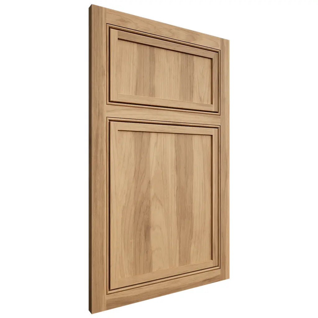 Shiloh Cabinetry Beaded Inset Napa Vertical Hickory Plain Cut Natural Door