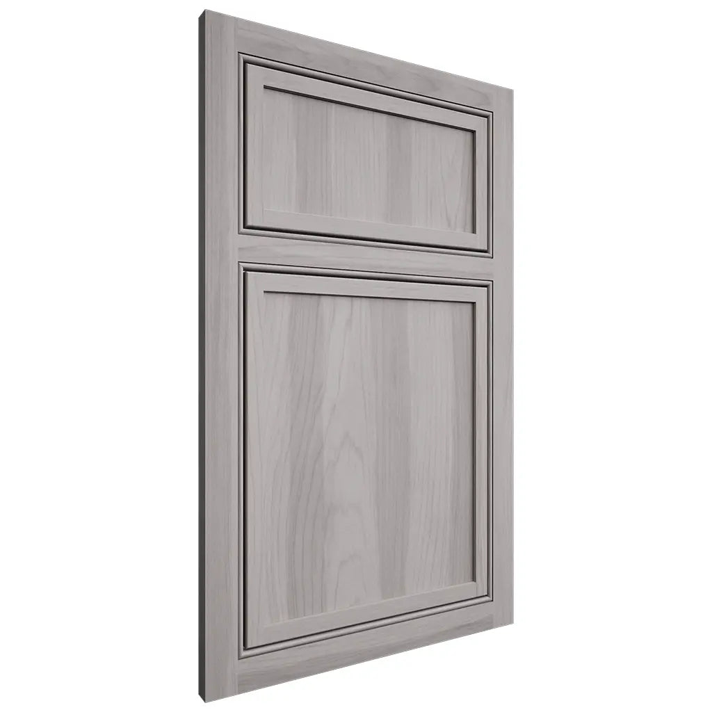 Shiloh Cabinetry Beaded Inset Napa Vertical Hickory Plain Cut Stratus Door