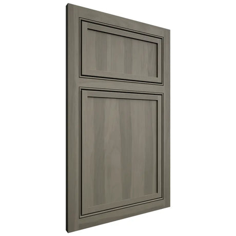 Shiloh Cabinetry Beaded Inset Napa Vertical Hickory Plain Cut Thyme Door