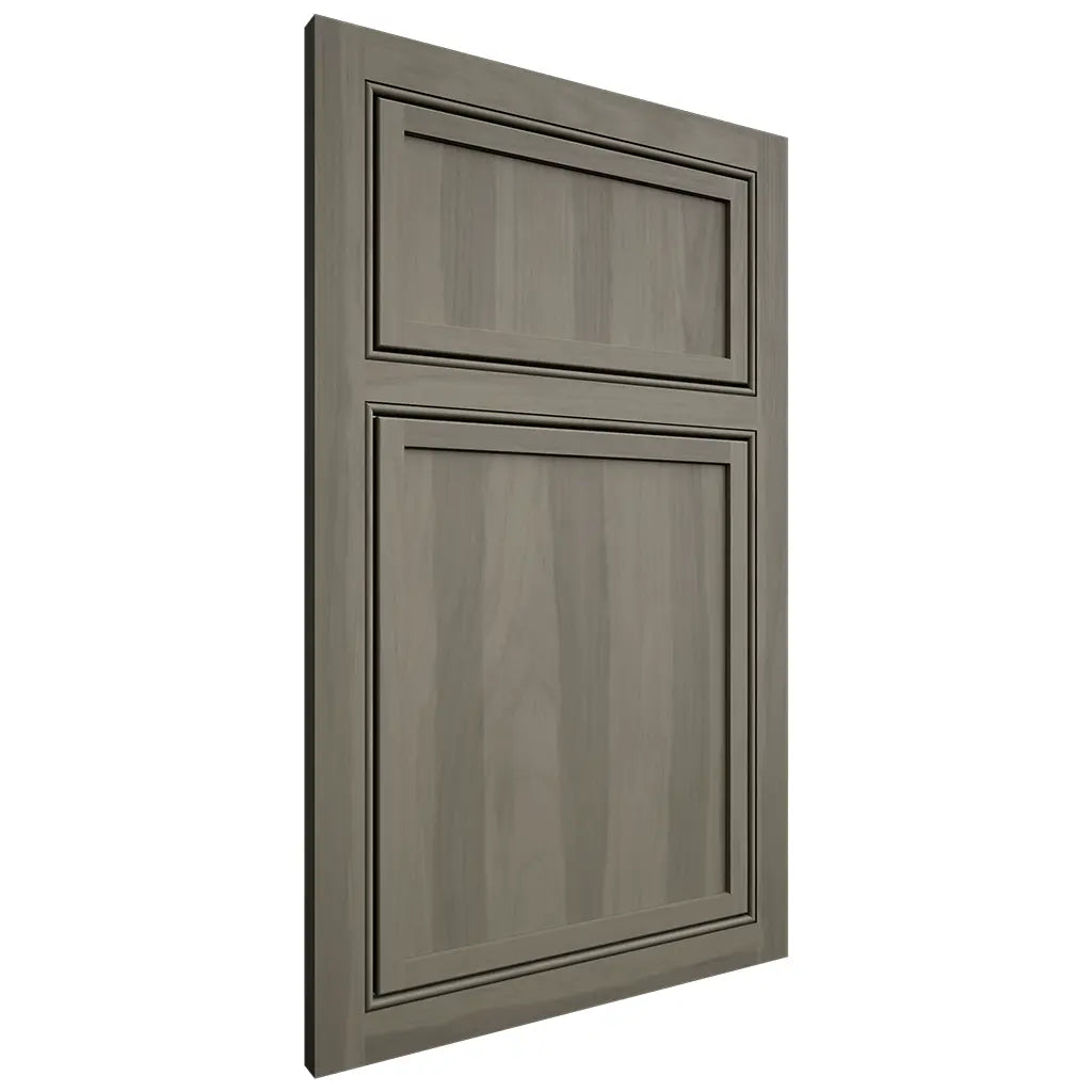 Shiloh Cabinetry Beaded Inset Napa Vertical Hickory Plain Cut Thyme Door