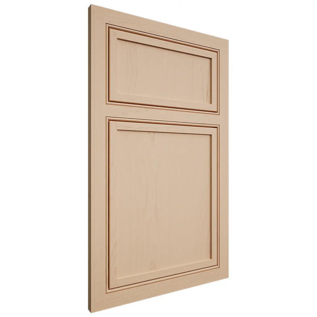 Shiloh Cabinetry Beaded Inset Napa Vertical Maple Plain Cut Natural Door