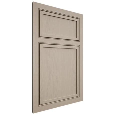 Shiloh Cabinetry Beaded Inset Napa Vertical Maple Plain Cut Pebble Door
